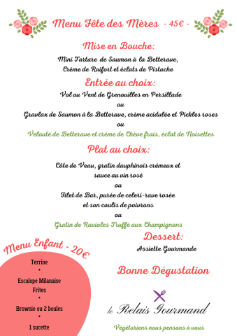 Restaurant pour fête des Mères à Chanaz